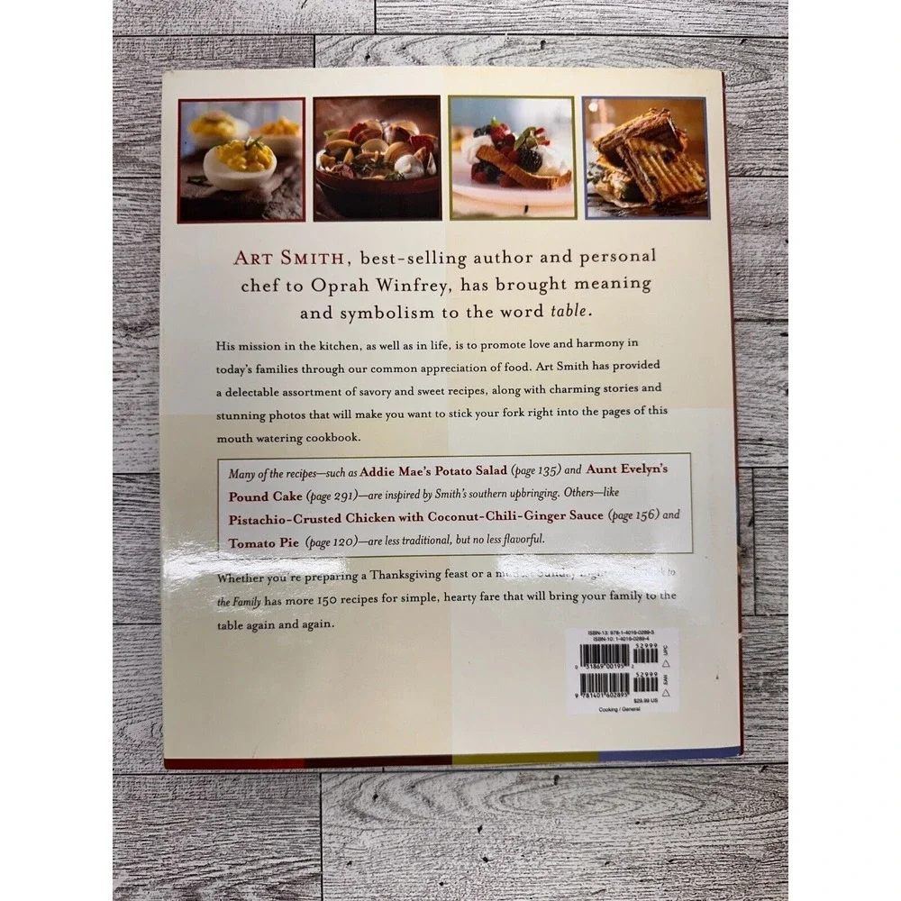 Back to the Family Art Smith 2007‎ Hardcover Comfort Food Cookbook Shared Meals
